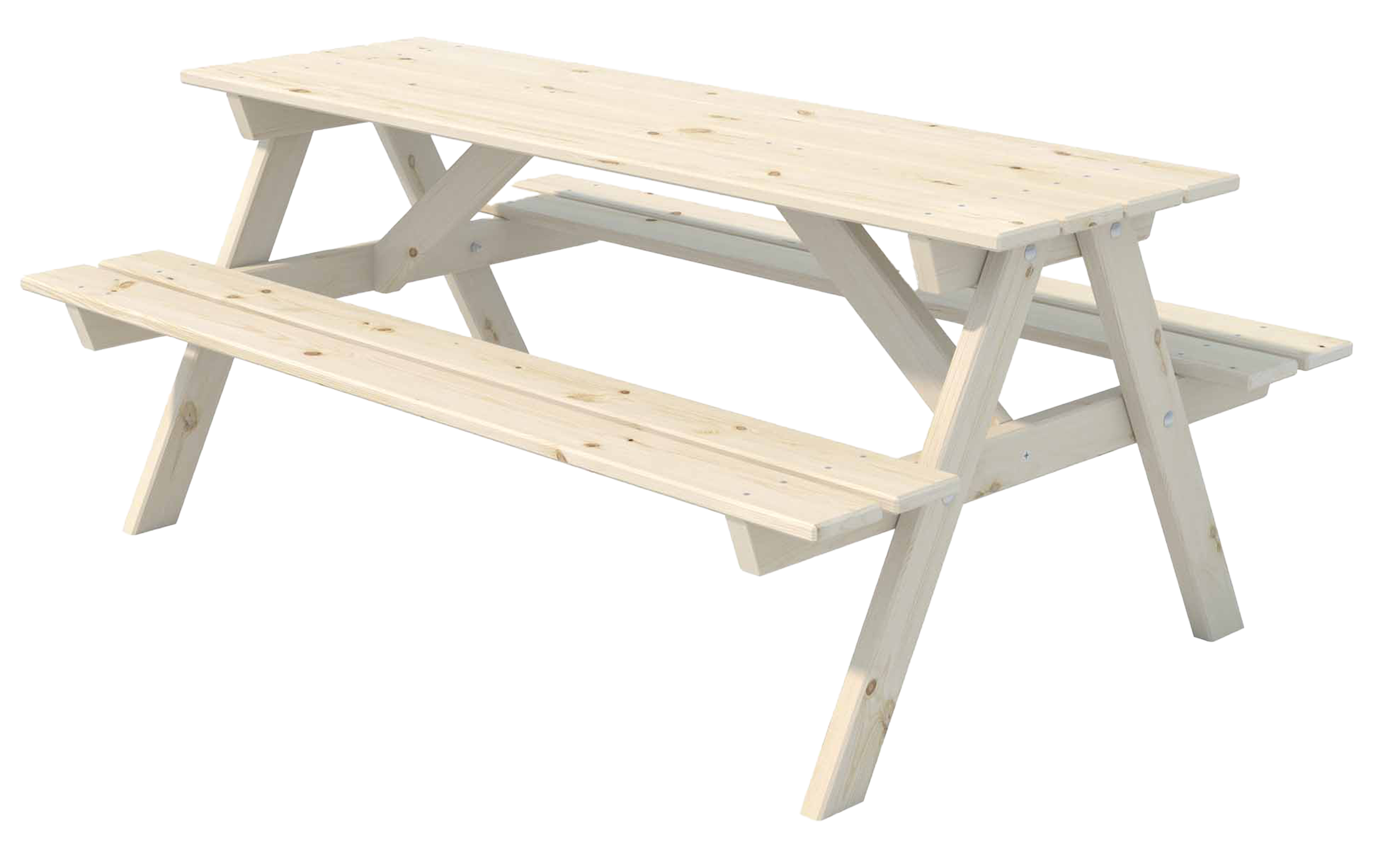 Endorphin Kinder Picknicktisch, kammergetrocknetes Kiefernholz, Picknickbank für Kinder, Kindermöbel für draußen, wetterfester Kindertisch, Gartenmöbel für Kinder, 117cm lang