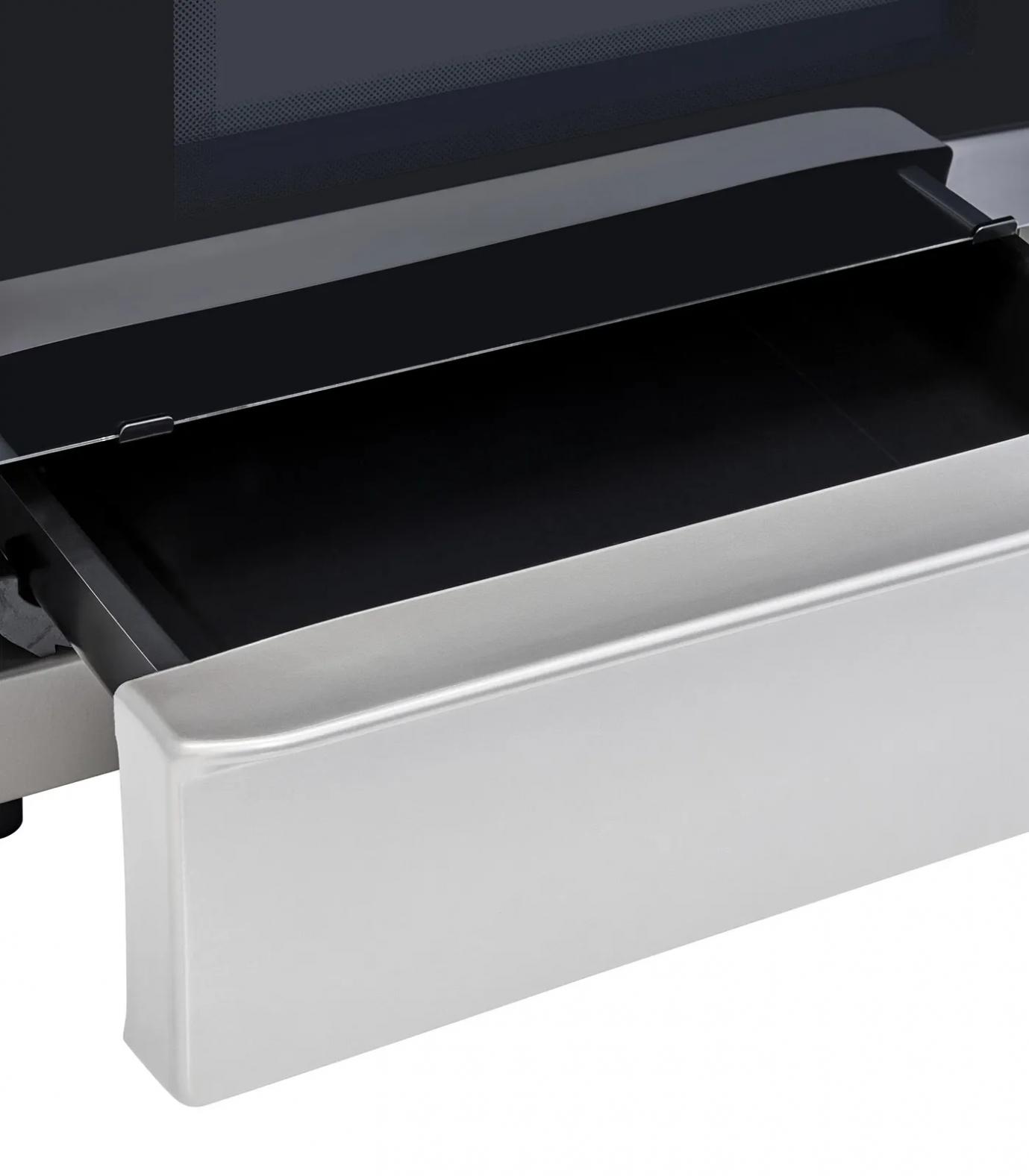 Exquisit ECM 5-4 BZ Inox, Silber, Elektro-Standherde | 46,6 Liter Garraum | Glaskeramik