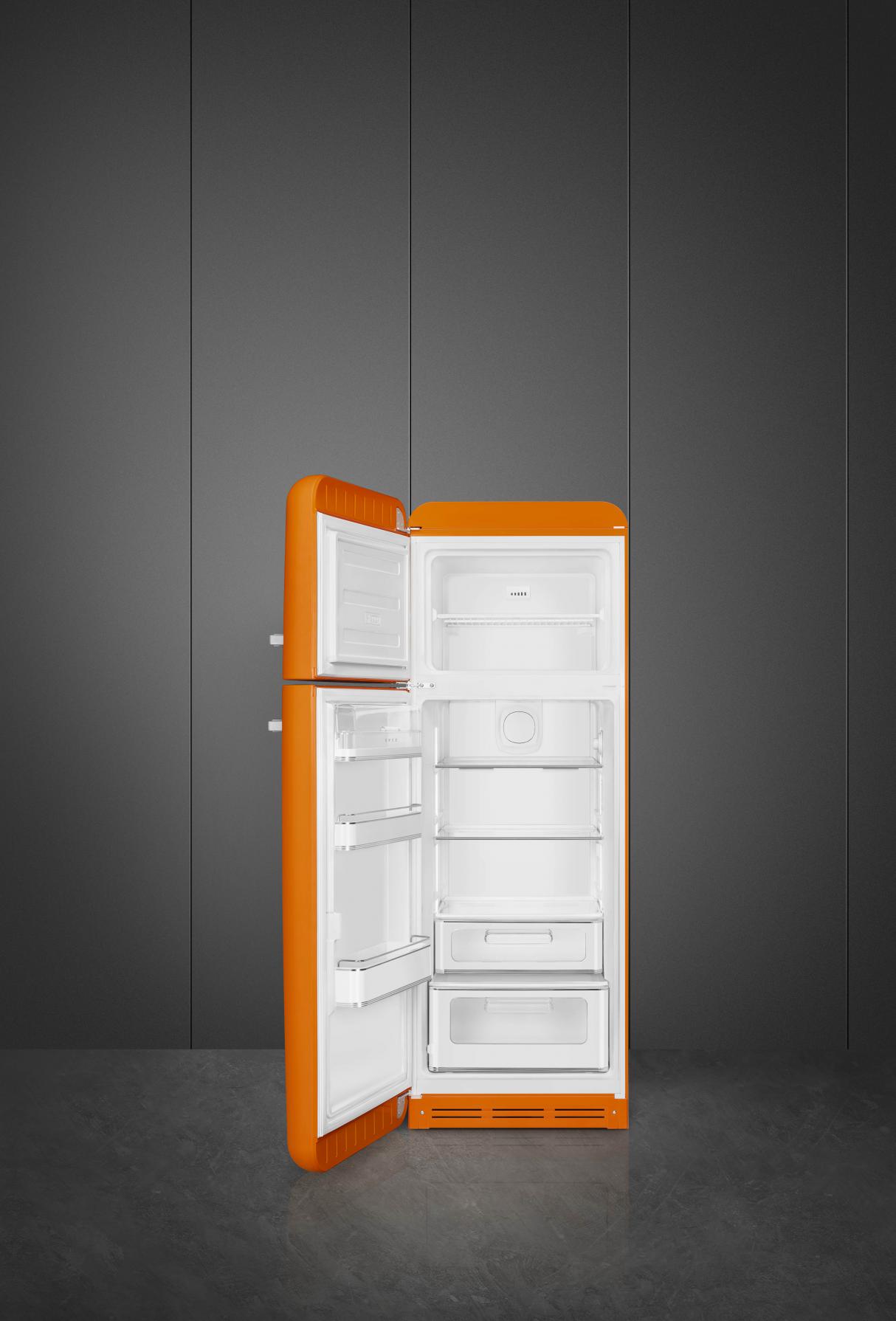 Smeg FAB30LOR6 Kühl-/Gefrierkombination Linksanschlag Orange 50s Style EEK: C