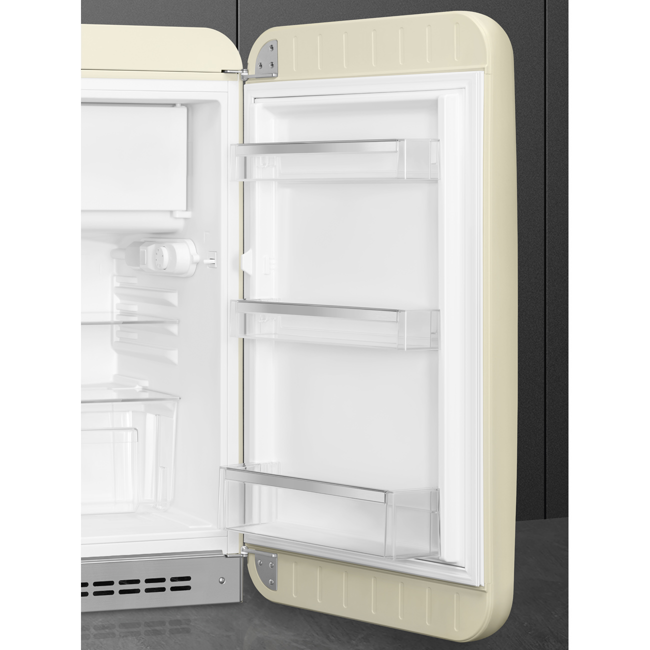 Smeg FAB10RCR6 Stand-Kühlschrank Rechtsanschlag Creme 50`s Style 2026 Modell Aussteller