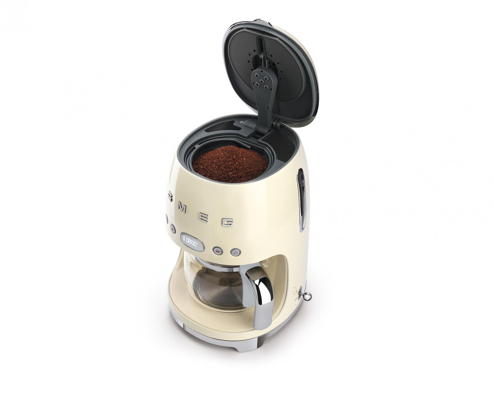 Smeg DCF02CREU Filterkaffeemaschine Creme 50s Style Jubiläumsaktion - 60 Monate Geräteschutz