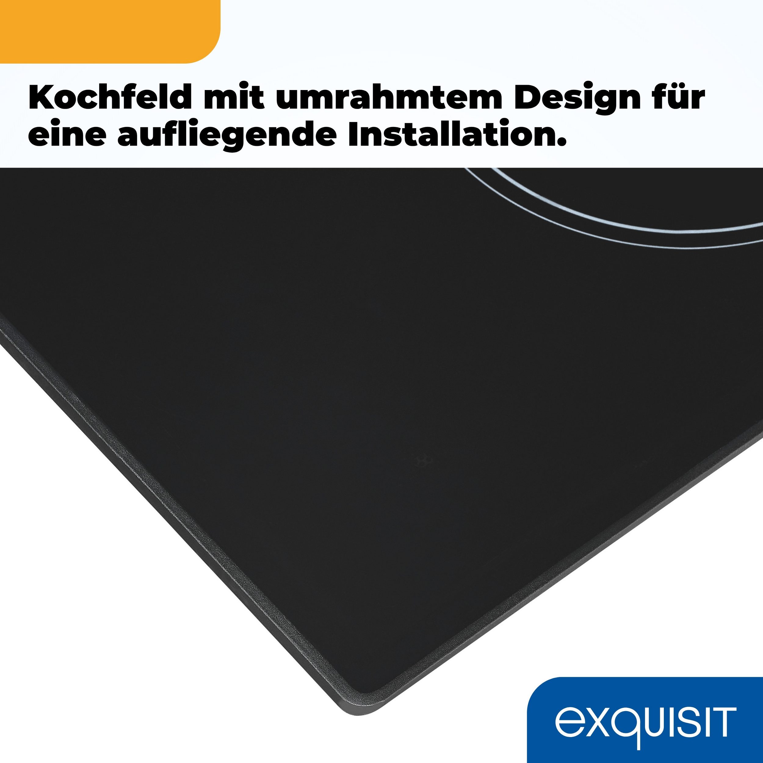 Exquisit EKC601-Rsw-020 schwarz, Elektro-Kochfeld