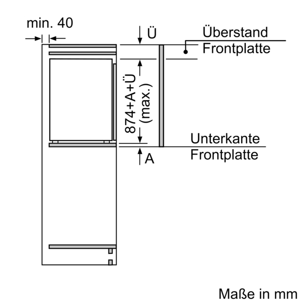 Constructa CE521EFE0 Einbaugefrierschrank 87.4 x 55.8 cm