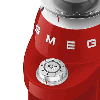 Smeg CGF03RDEU Kaffeemühle 50`s Style Rot