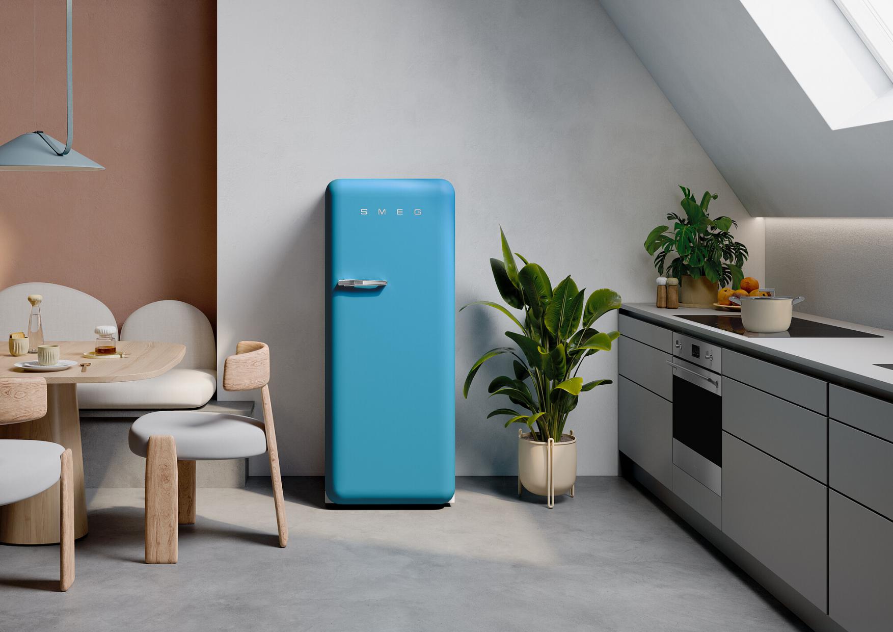 Smeg FAB28RDLB5 Kühlschrank light blue 50`s Style