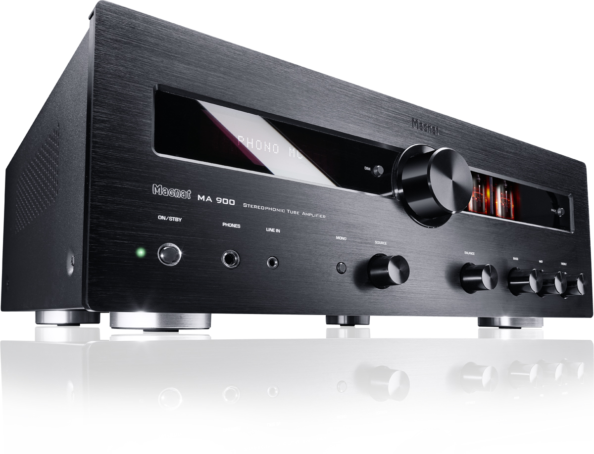 Magnat MA 900, schwarz Stereo Hybrid-Verstärker Skonto Aktion