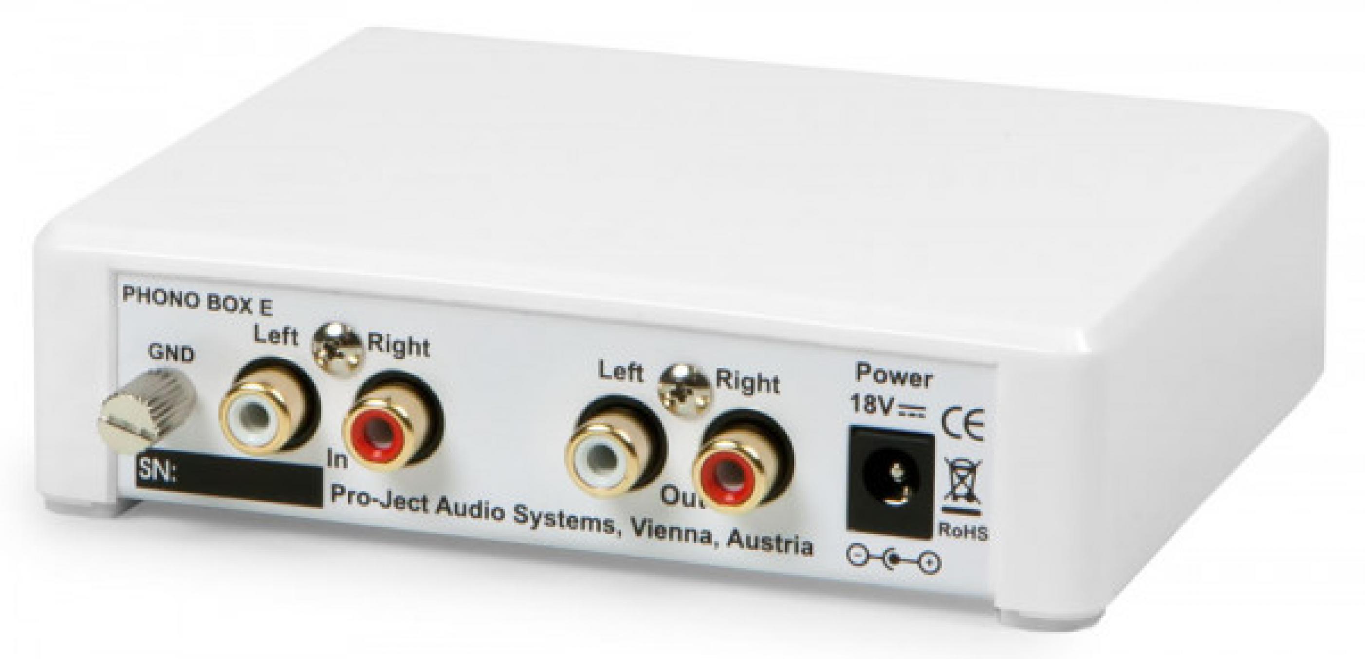 Pro-Ject Phono Box E Hochglanz Weiß