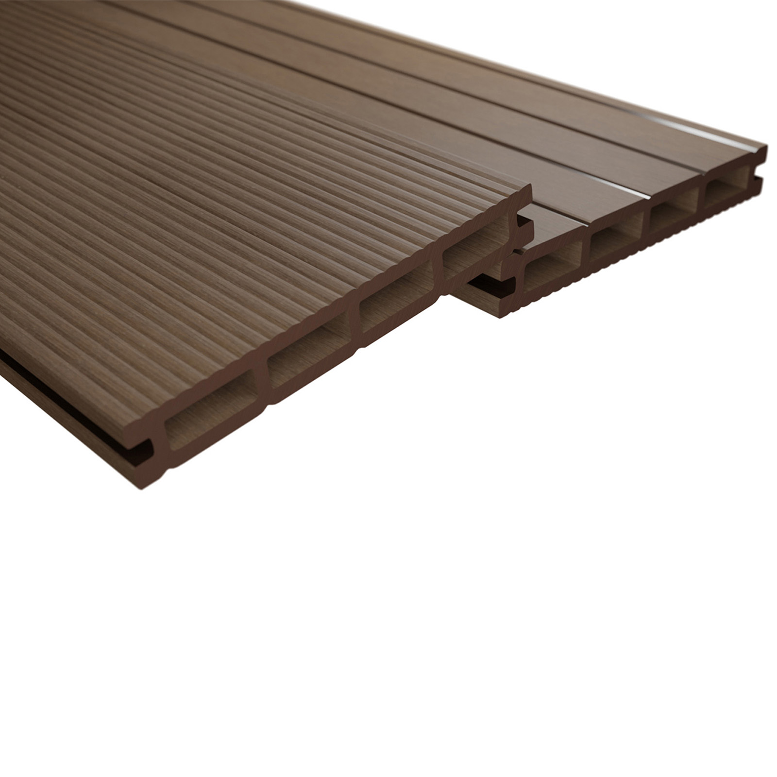Endorphin 10m² Braun WPC Terrassendielen Komplettset