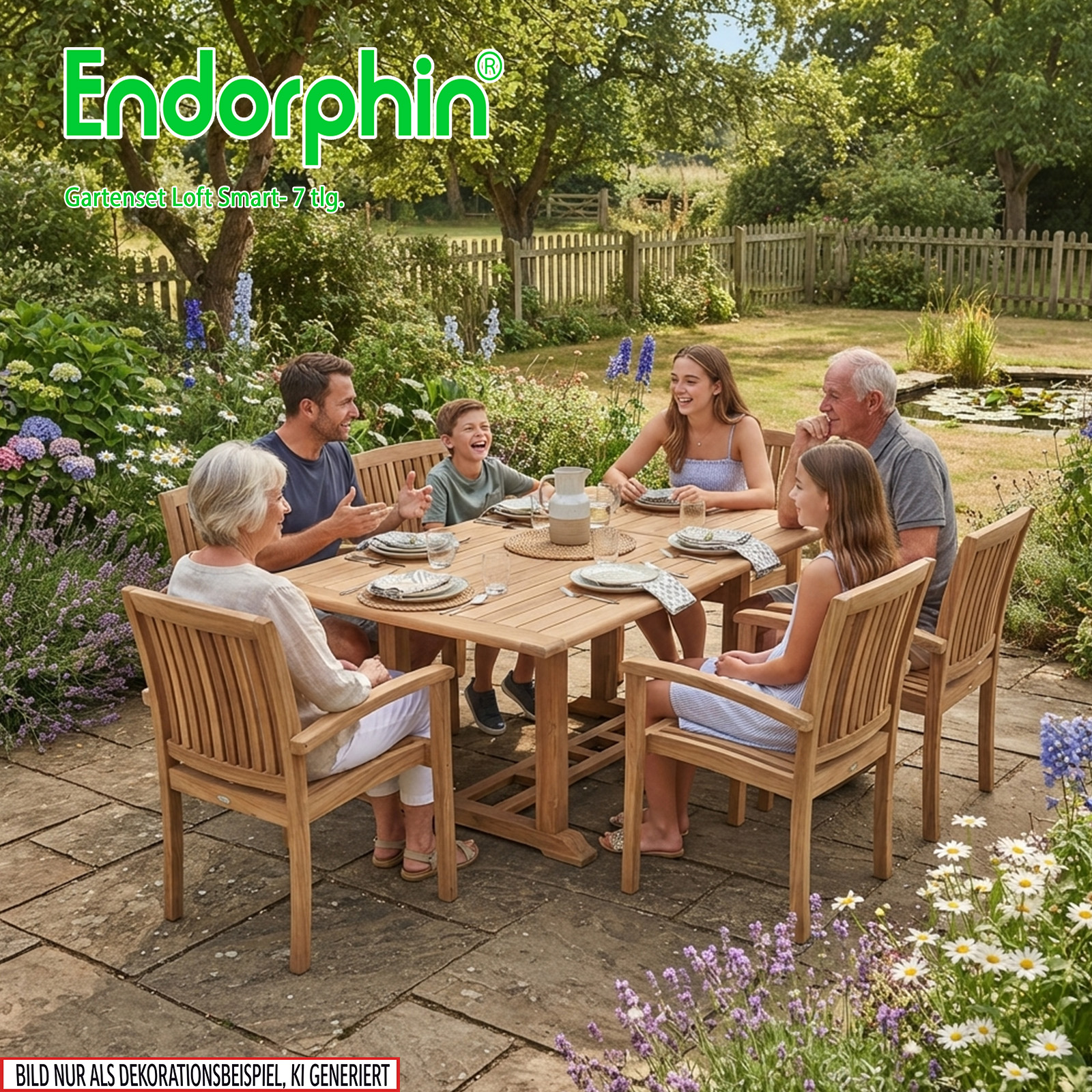 Endorphin Loft smart Gartenmöbel Set 7tlg.
