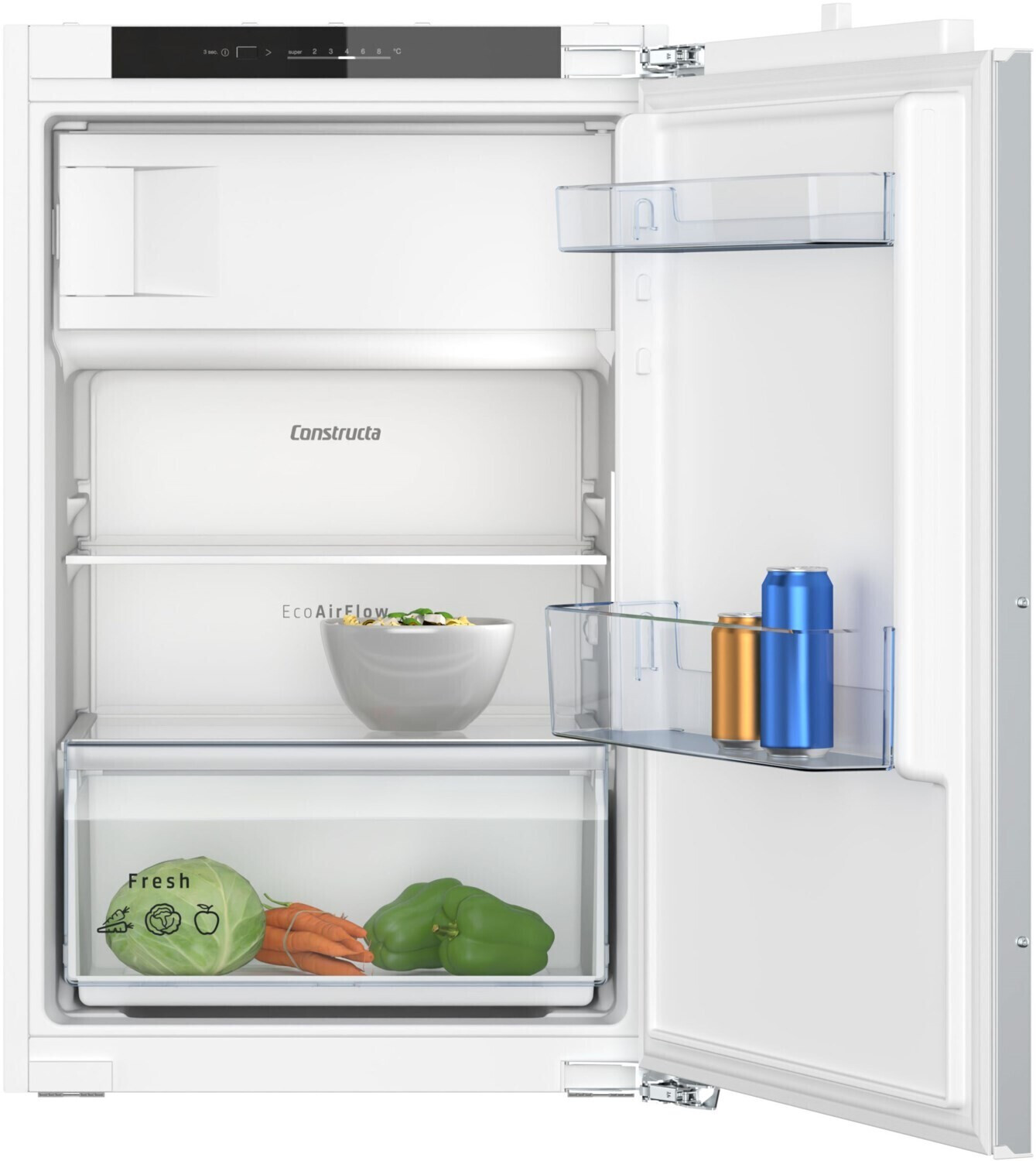 Constructa CK222EFE0 Einbau-Kühlschrank mit Gefrierfach 88cm
