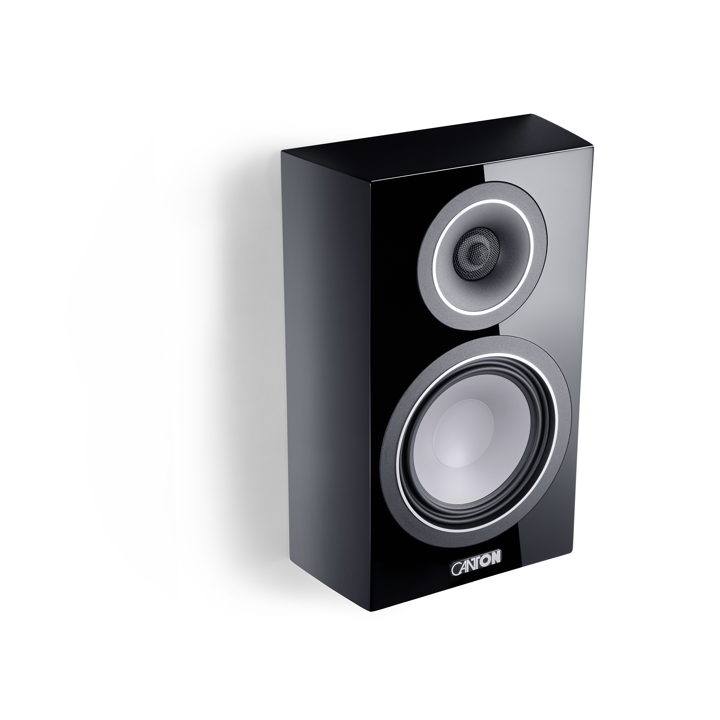 Canton Vento 10 schwarz highgloss Paar  Sonder Aktion