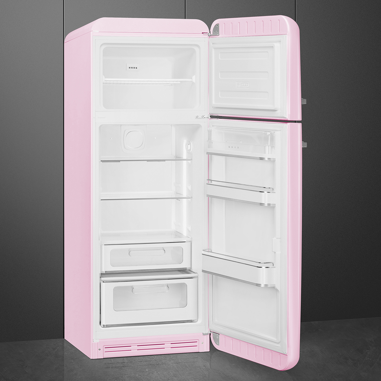 Smeg FAB30RPK6 Kühl-/Gefrierkombination Rechtsanschlag Cadillac Pink 50s Style, EEK: C