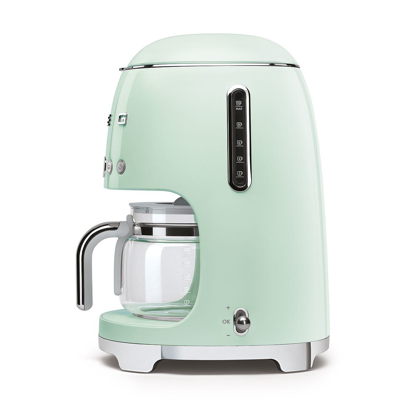 Smeg DCF02PGEU Filterkaffeemaschine Pastellgrün 50s Style Jubiläumsaktion - 60 Monate Geräteschutz