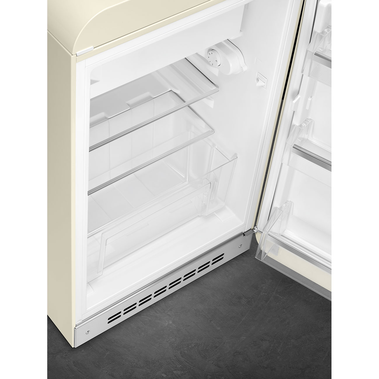 Smeg FAB10RCR6 Stand-Kühlschrank Rechtsanschlag Creme 50`s Style 2026 Modell Aussteller