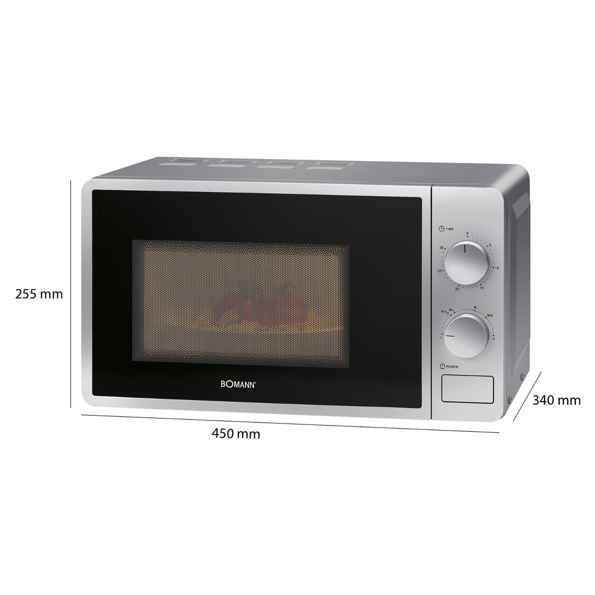 Bomann MW 6014 CB Mikrowelle 700 Watt, 20 L