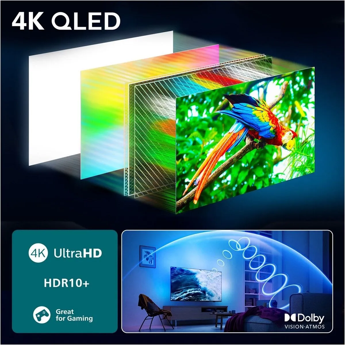 Philips 43PUS9060/12 The One 108cm QLED Ambilight TV