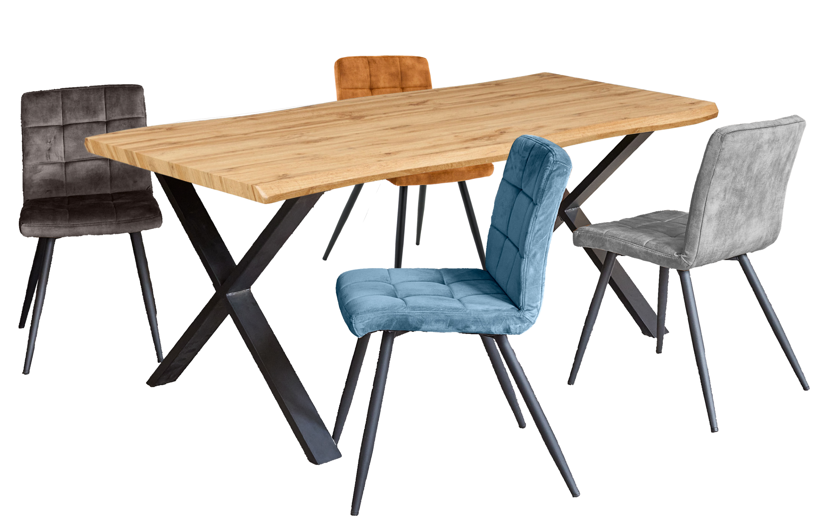 Endorphin Design Esstisch-Set mit 4 Stühlen