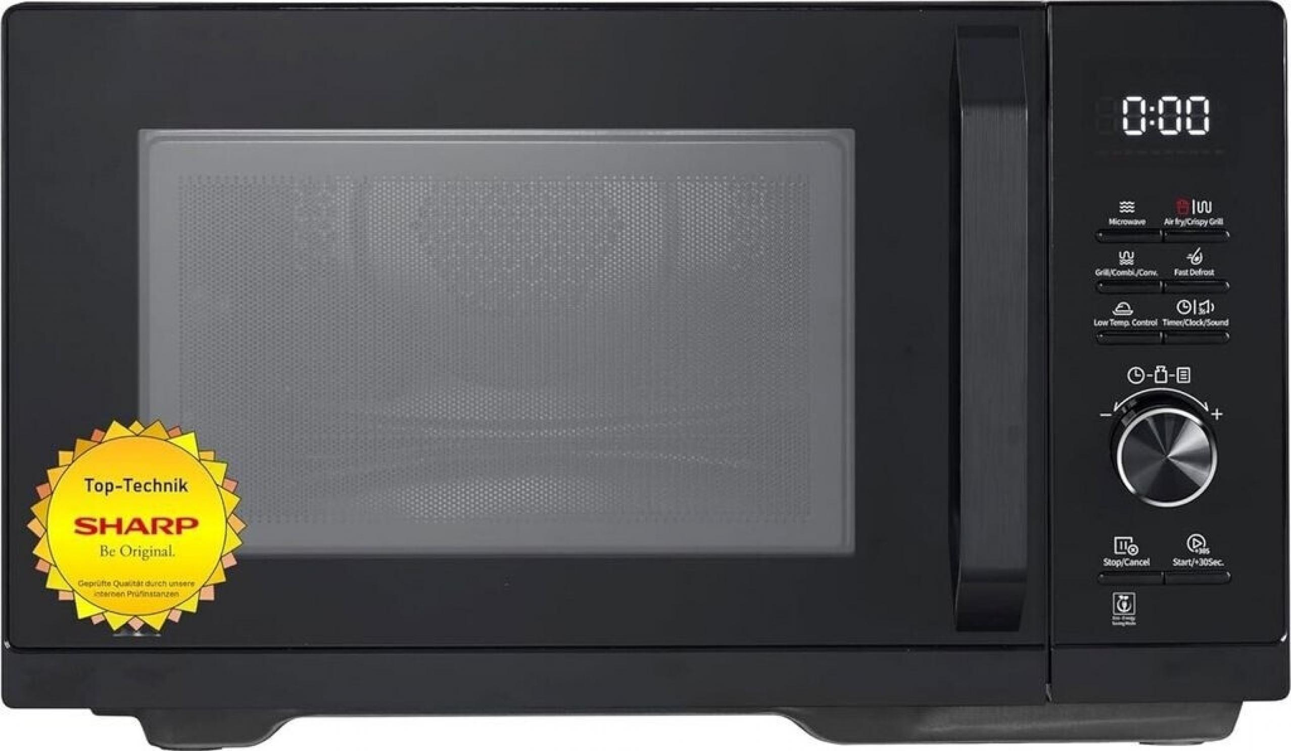 Sharp RCA271TB 5-in-1 Airfry-Mikrowelle 900W, Grill 1000 W, Heißluft & AirFry-Funktion