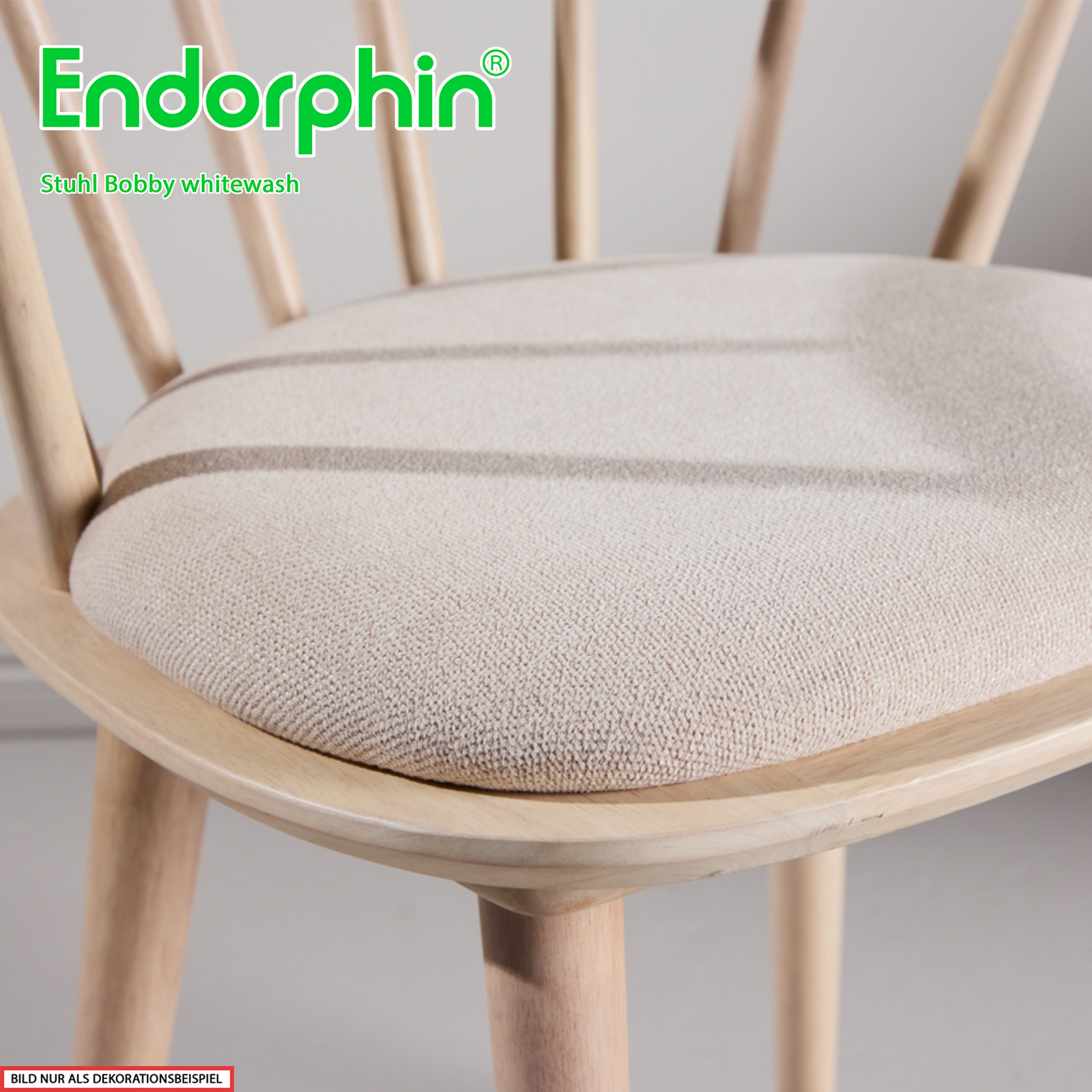 Endorphin Esszimmerstuhl Bobby – 2er-Set, Whitewash