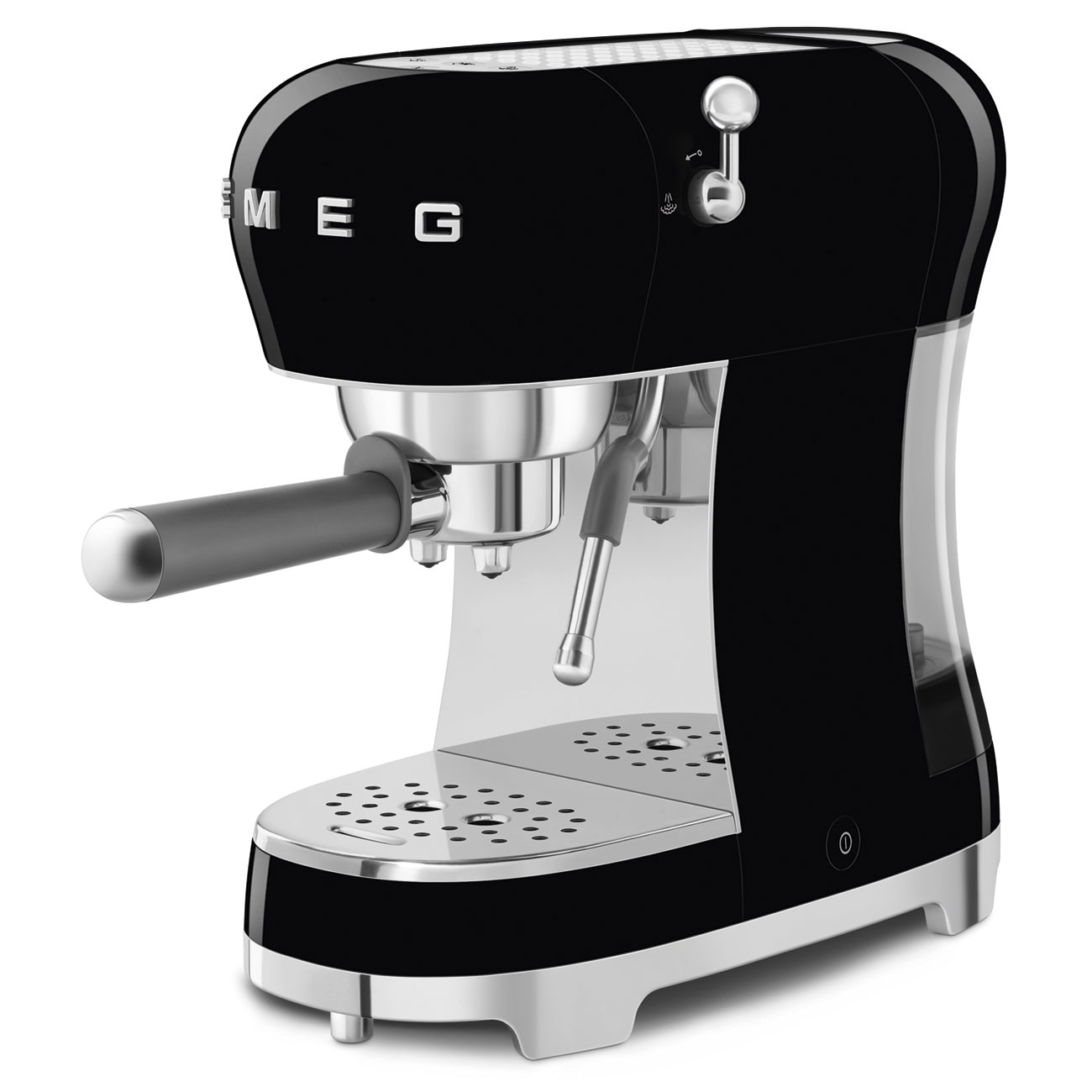 Smeg ECF02BLEU Espressomaschine schwarz 50`s Style