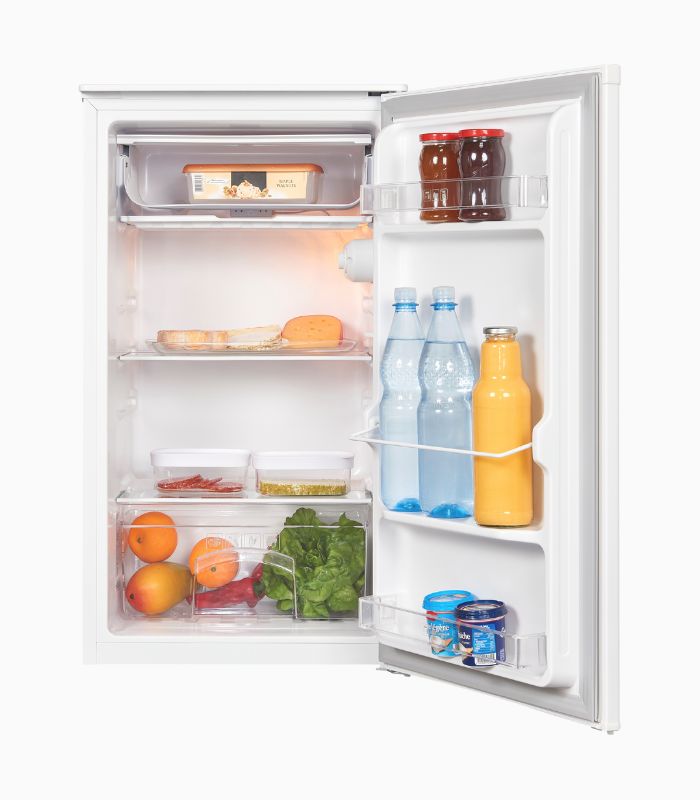 Exquisit KS116-0-041E weiss | Kühlschrank mit Gefrierfach | 0-Grad-Zone | 90 Liter