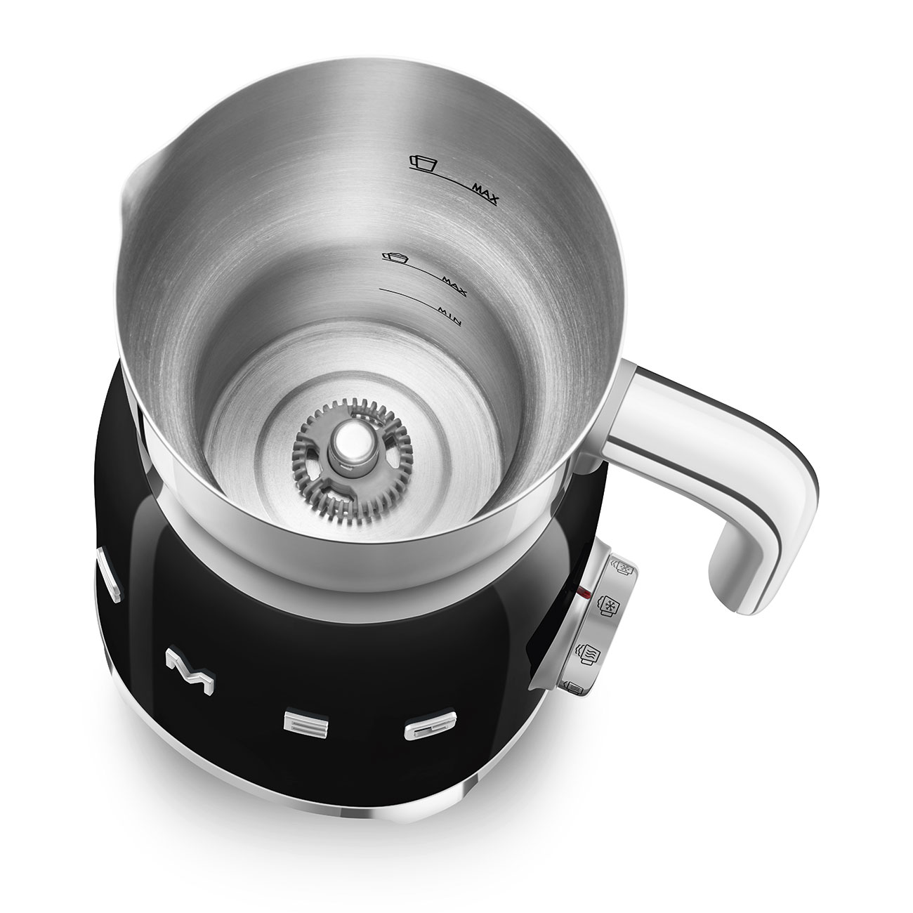Smeg MFF11BLEU Milchaufschäumer schwarz Jubiläumsaktion - 60 Monate Geräteschutz