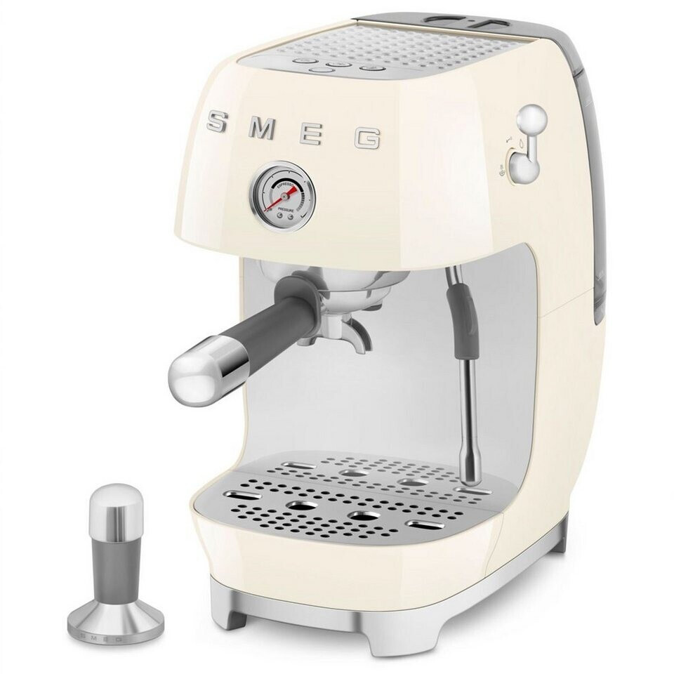 Smeg ECF03CREU Siebträgermaschine Creme 50s Style, ColdBrew, Thermoblock