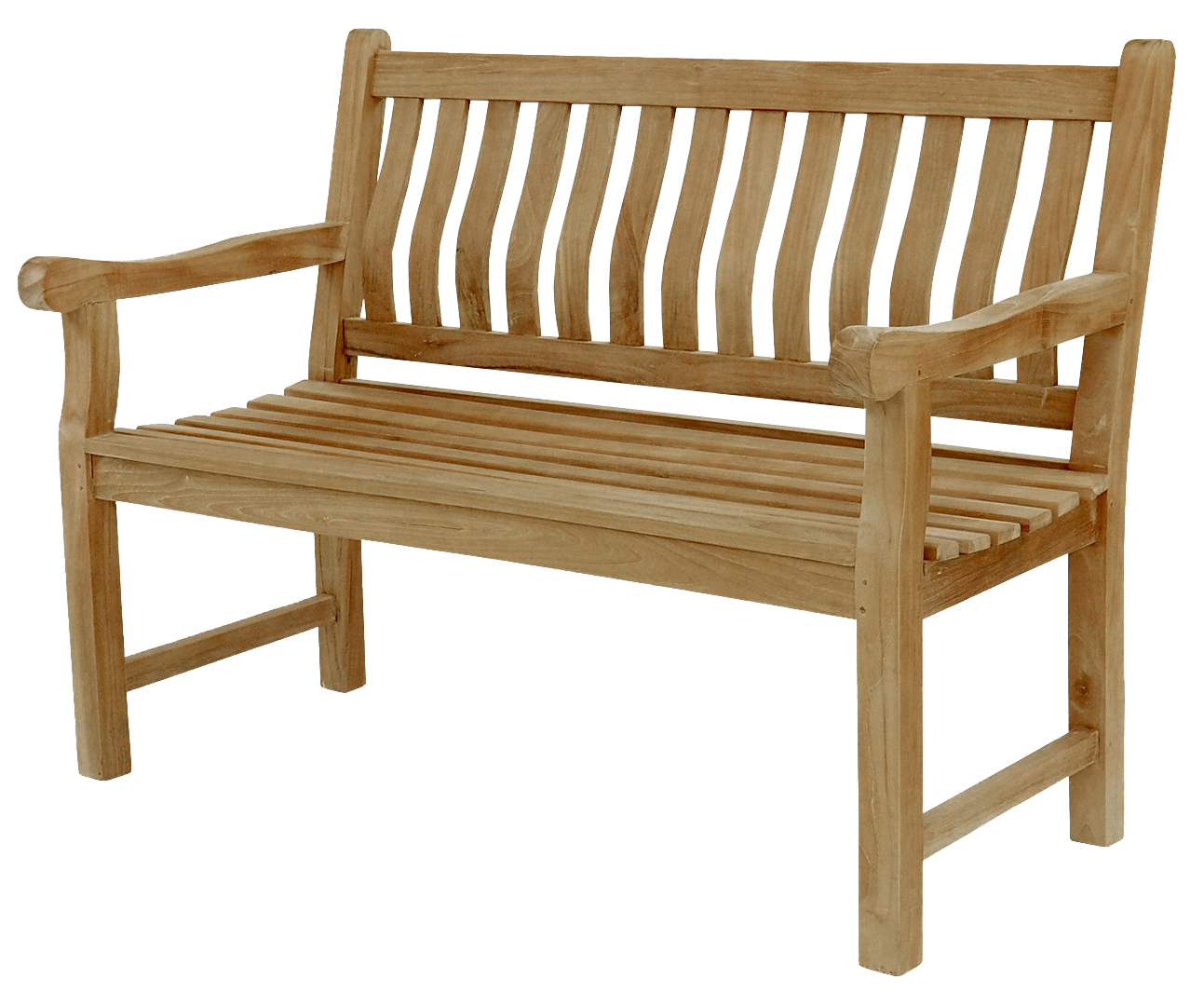 Endorphin Gartenbank Breite 120 cm, Parkbank, Teakholz Bank, nachhaltig, wetterfest, Kernholz, ergonomisch