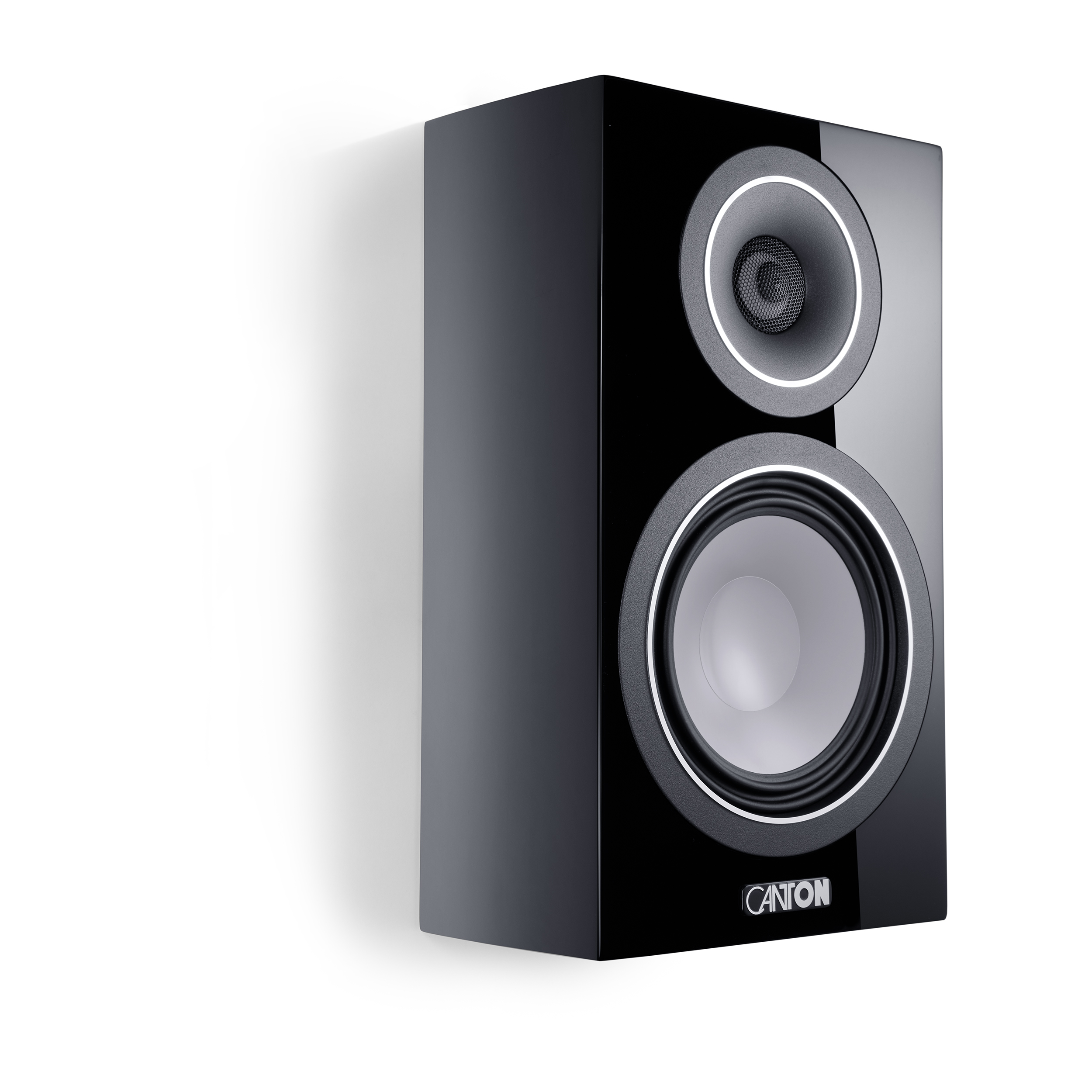 Canton Vento 10 schwarz highgloss Paar  Sonder Aktion