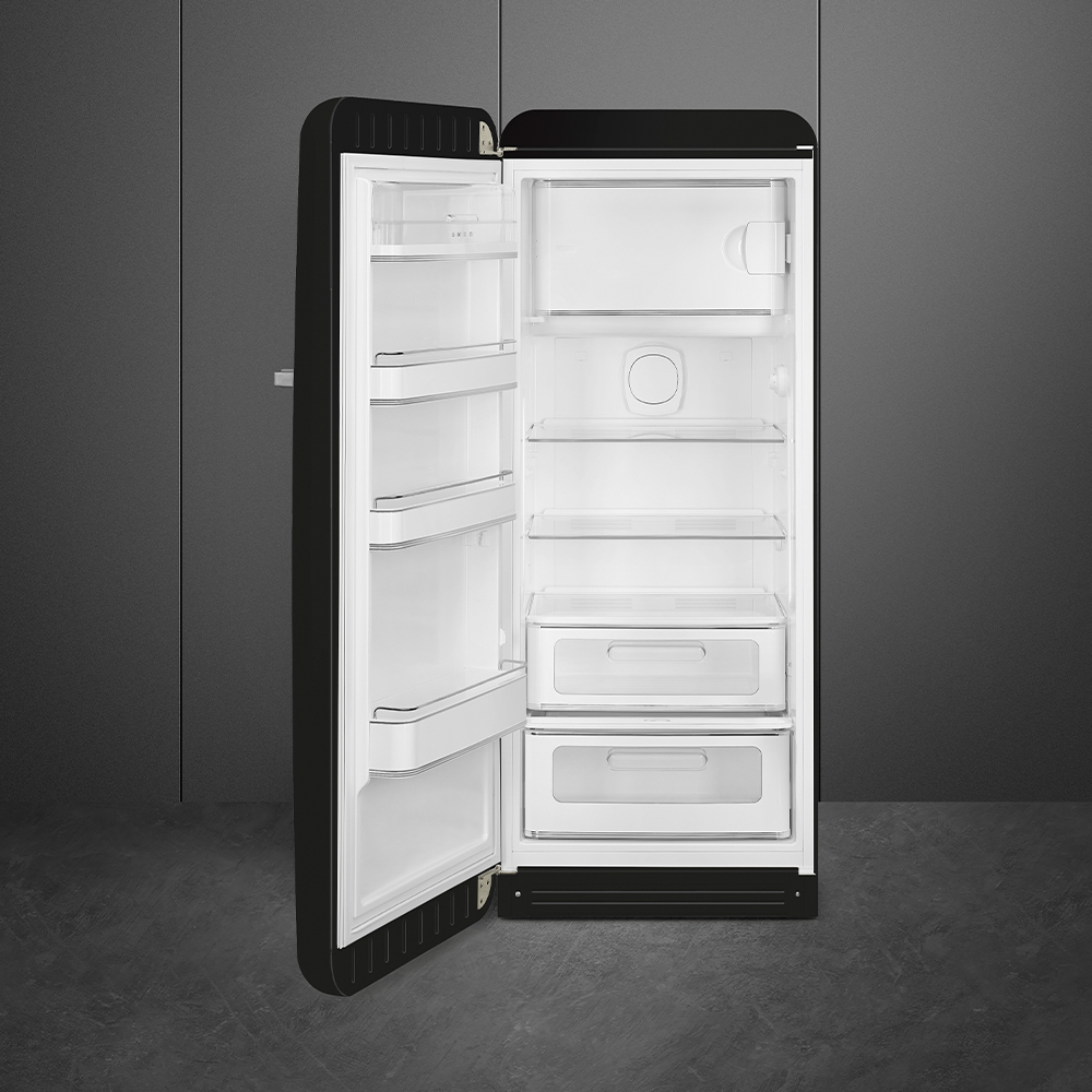 Smeg FAB28LBL5 50s Kühlschrank/Gefrierfach L Schwarz
