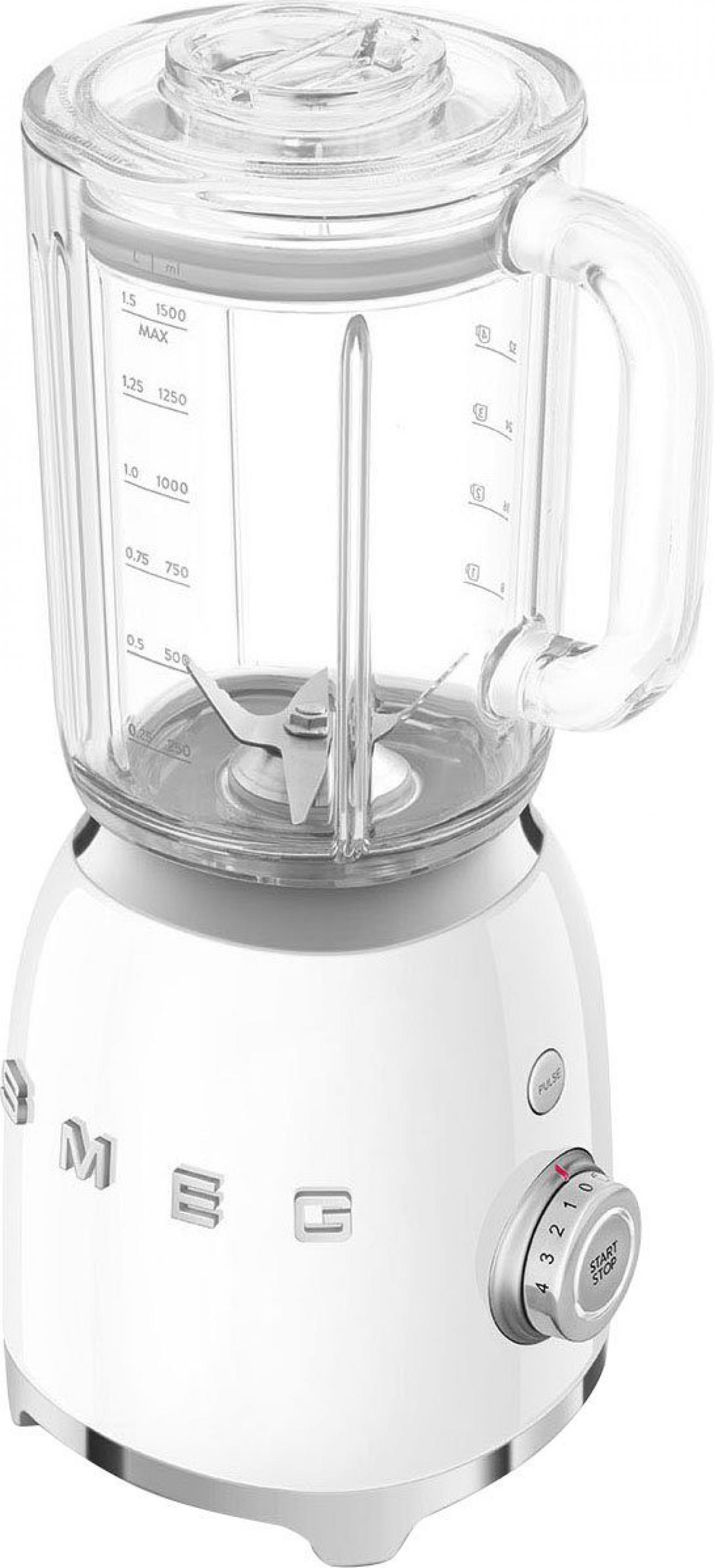 Smeg BLF03WHEU Standmixer Weiß 50s Style Jubiläumsaktion - 60 Monate Geräteschutz