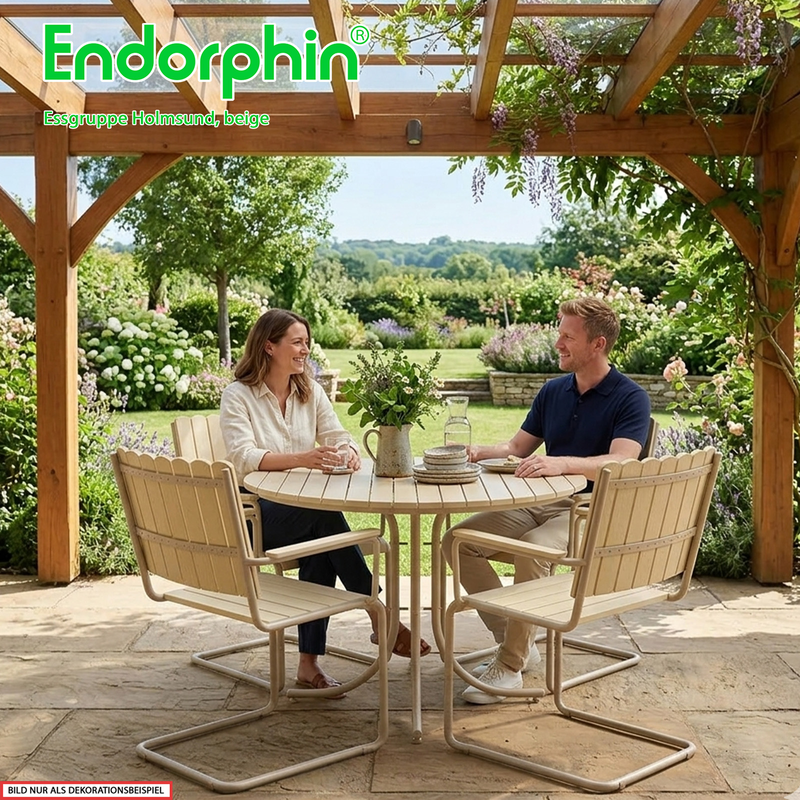 Endorphin Garten- Essgruppe Holmsund, beige
