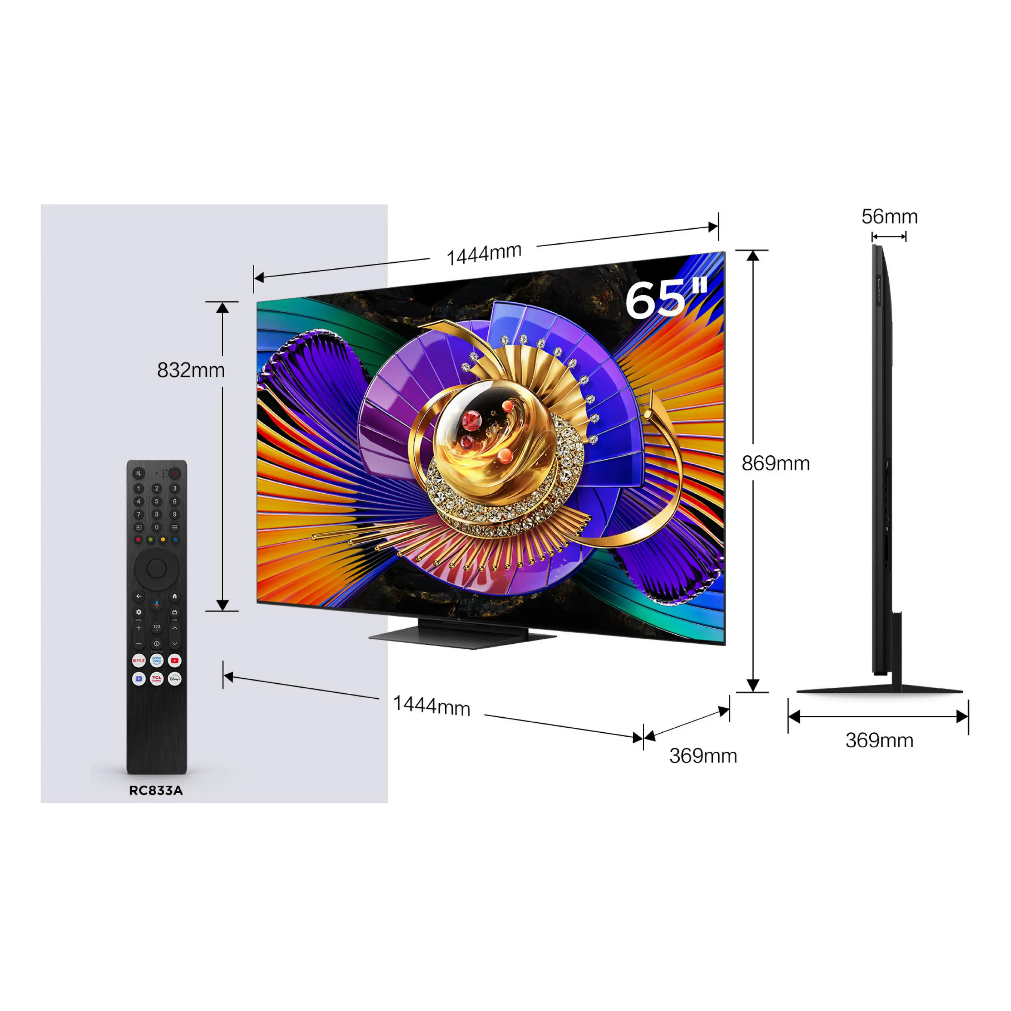 TCL 65C7L SQD-Mini LED TV, Ultra HD, Smart-TV, 144Hz, 65 Zoll 2026