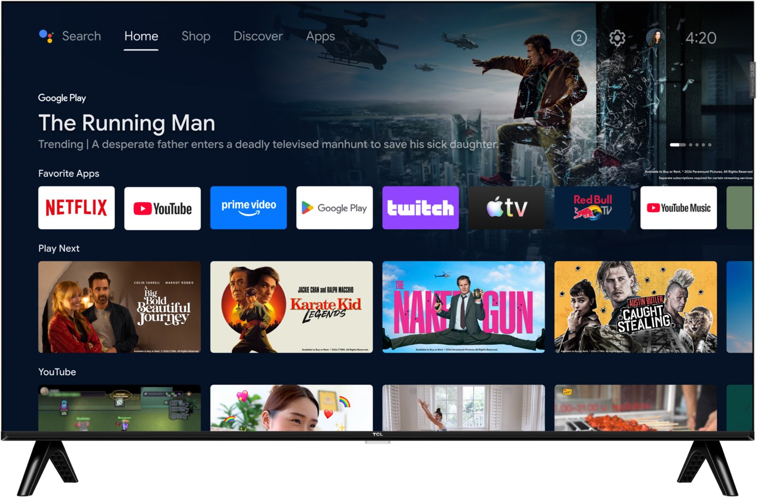 TCL 32S5L QLED TV, Full-HD, Smart-TV, 32 Zoll 2026