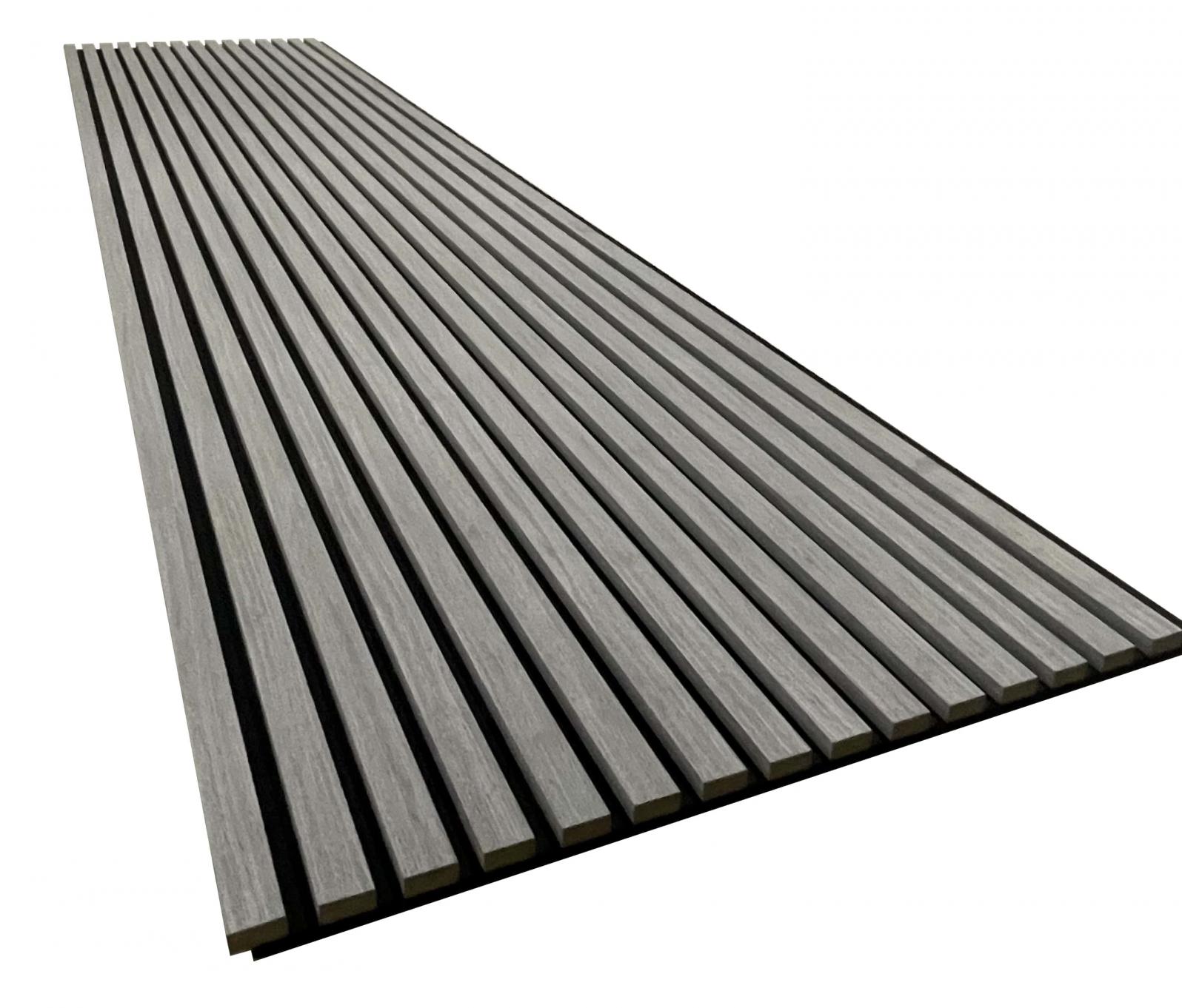 Endorphin 16 Stück Akustikpaneele 61x266x2,1cm Holzfurnier Eiche grau