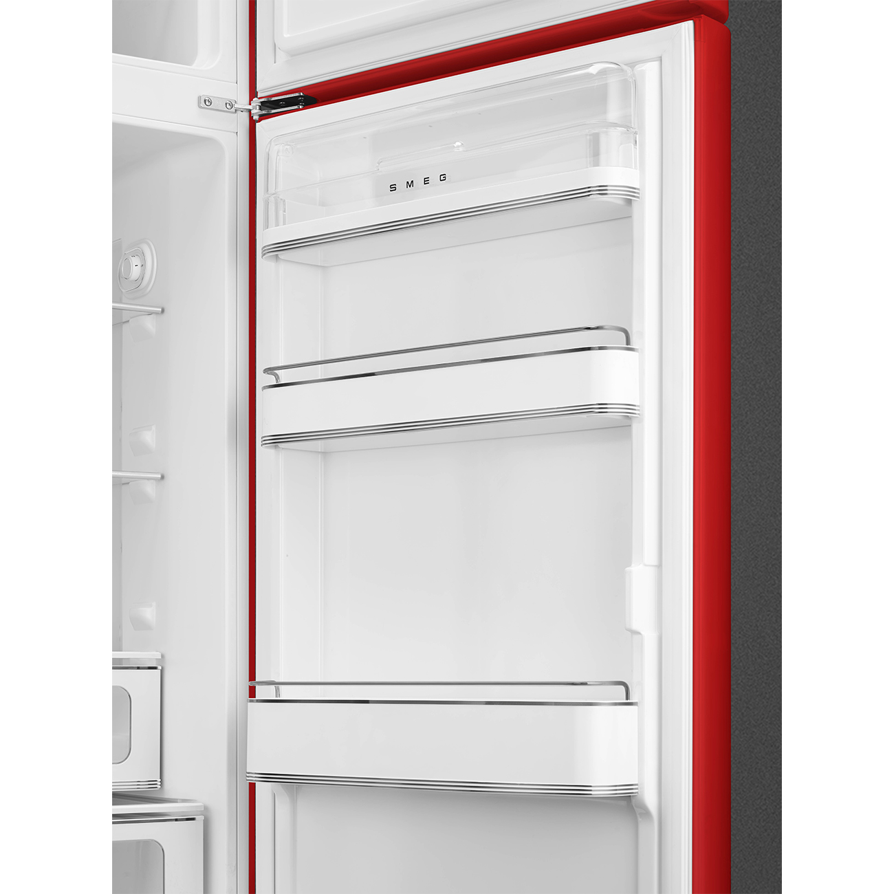 Smeg FAB30RRD6 Kühl-/Gefrierkombination Rechtsanschlag Rot 50s Style, EEK: C