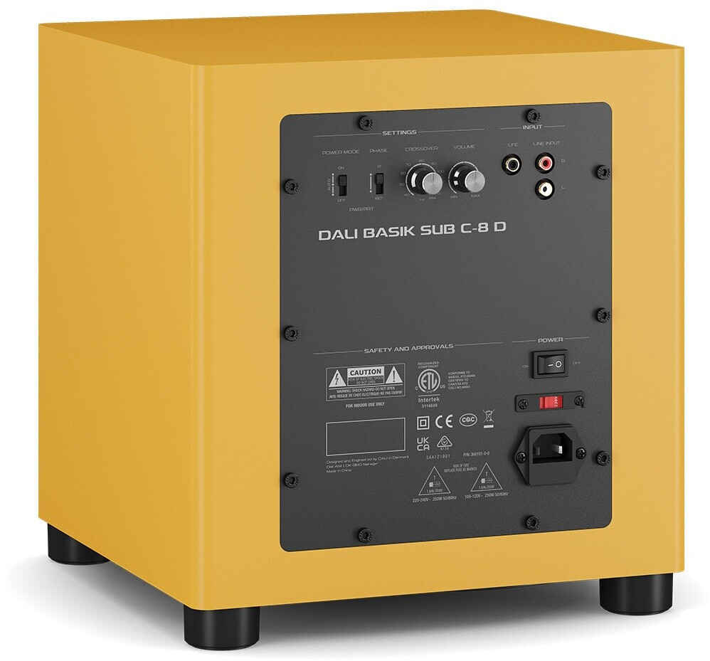 Dali Subwoofer BASIK SUB C-8 D gelb