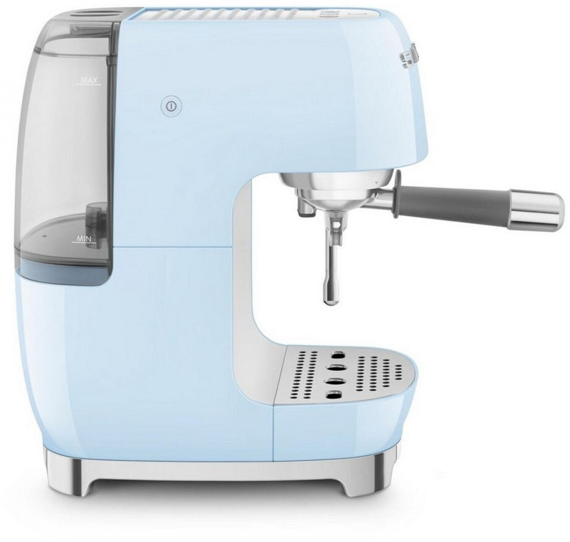 Smeg ECF03PBEU Siebträgermaschine Pastellblau 50s Style, ColdBrew, Thermoblock