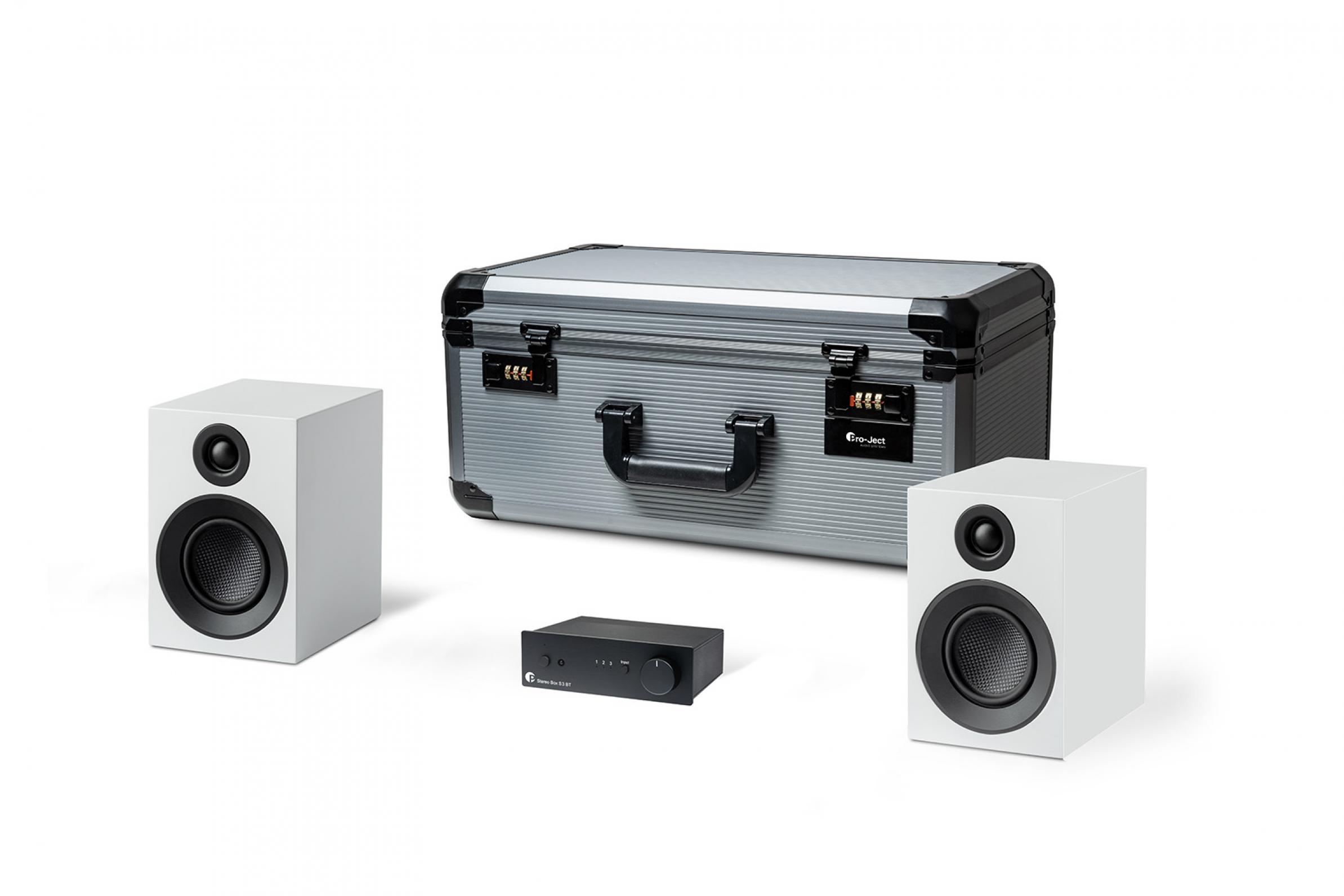 Pro-Ject Travel Set Schwarz Weiß