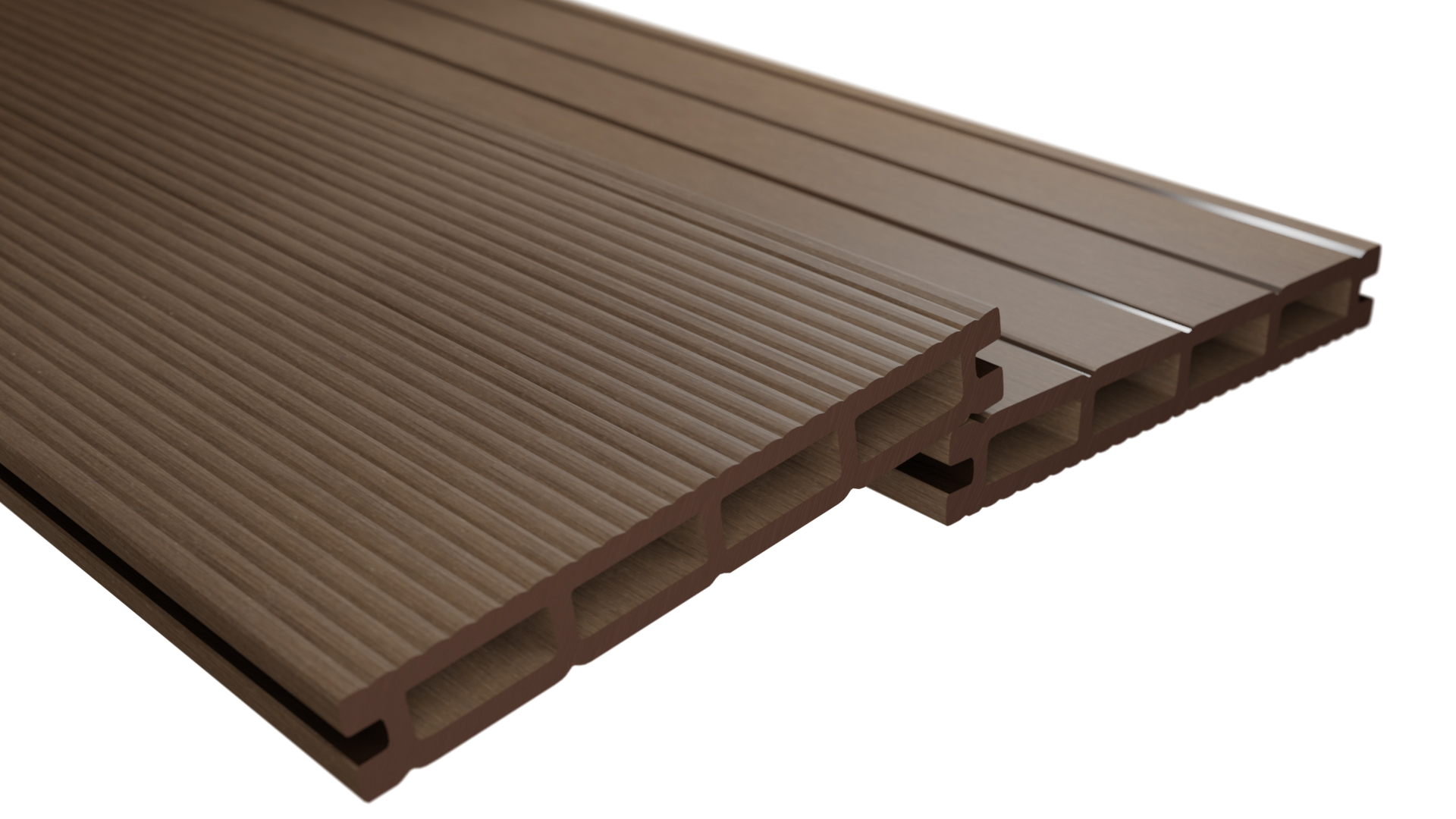 Endorphin WPC Terrassendielen Muster Braun 14,6 x 15cm