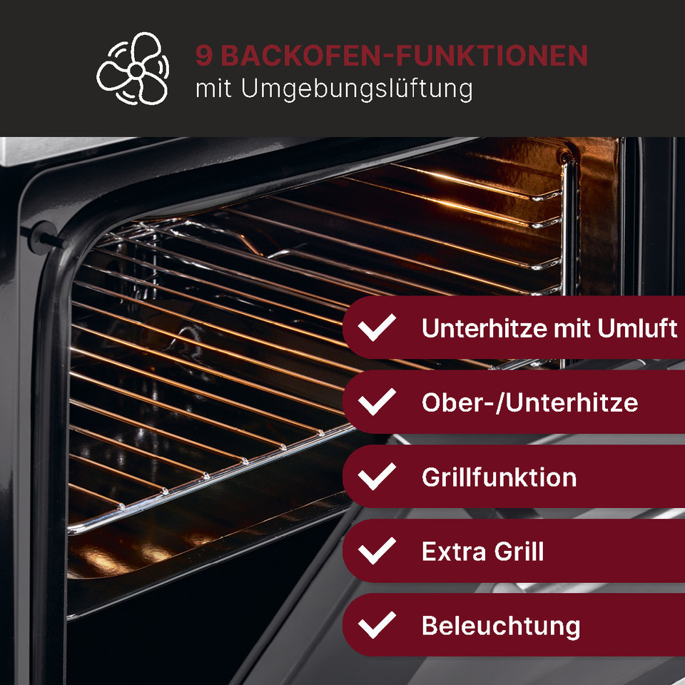Bomann EBO 7911 Einbau-Elektro-Backofen Edelstahl