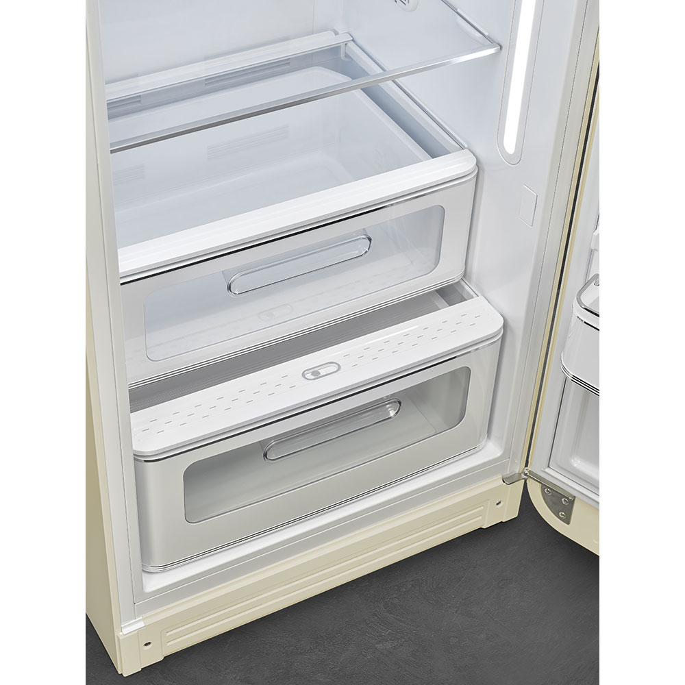 Smeg FAB28RCR6 Kühlschrank Rechtsanschlag Creme 50`s Style, 2026 Modell, EEK: C