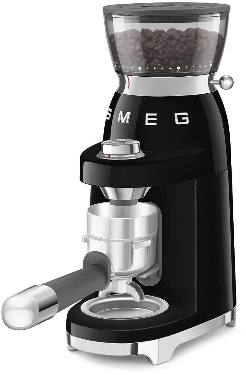 Smeg CGF03BLEU Kaffeemühle Schwarz 50s Style Jubiläumsaktion - 60 Monate Geräteschutz