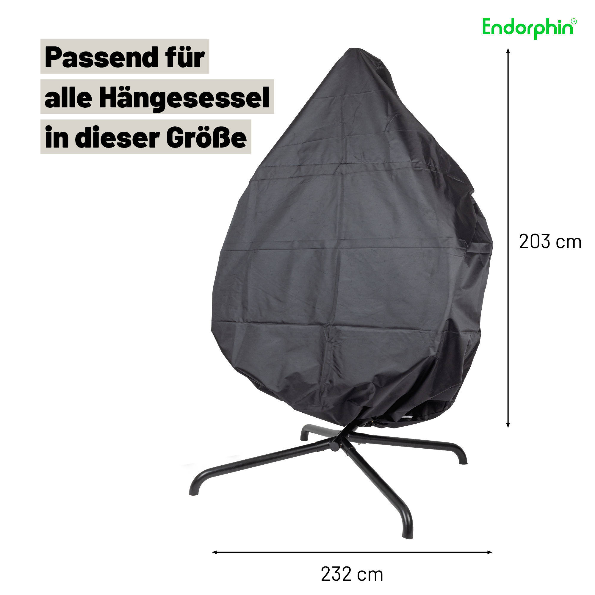 Endorphin Regenabdeckung für Hängesessel Twin