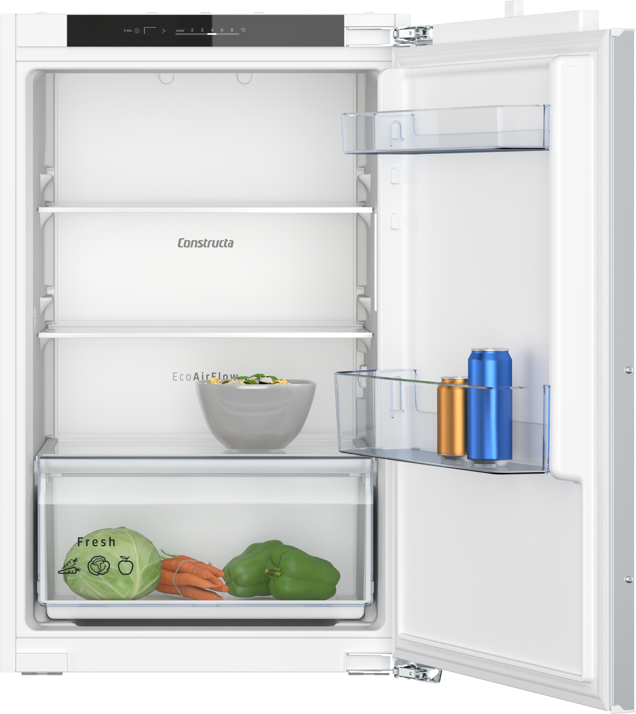 Constructa CK121EFE0 Einbau-Kühlschrank 88cm Vollraum
