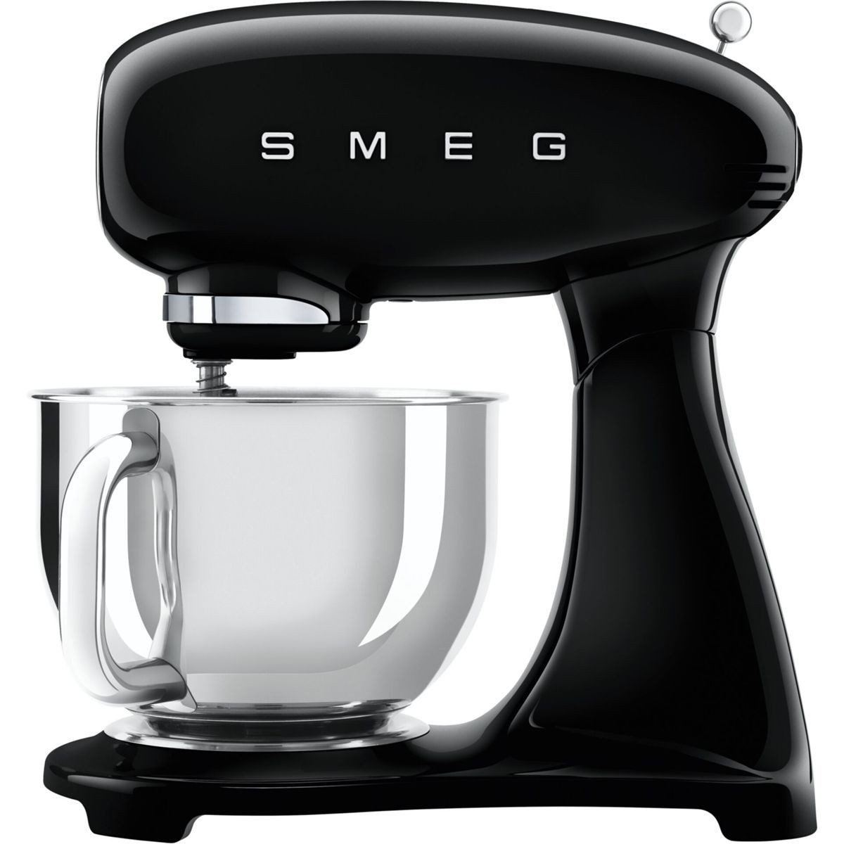 Smeg SMF05BLEU Küchenmaschine 50s Style Schwarz, 2026 Modell Jubiläumsaktion - 60 Monate Geräteschutz