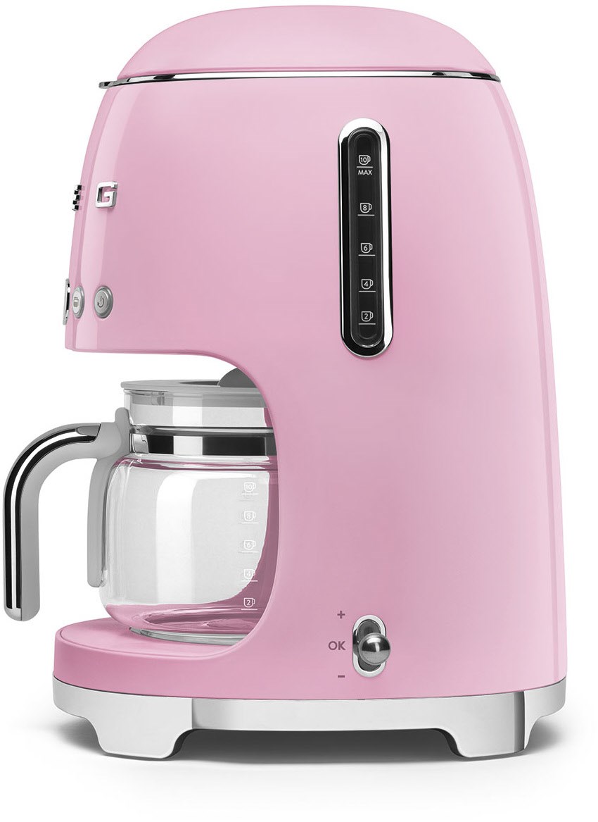 Smeg DCF02PKEU Filterkaffeemaschine Cadillac Pink 50s Style Jubiläumsaktion - 60 Monate Geräteschutz