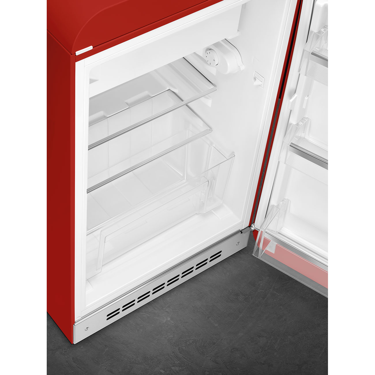 Smeg FAB10RRD5 Kühlschrank Rechtsanschlag Rot 50`s Style, EEK: E