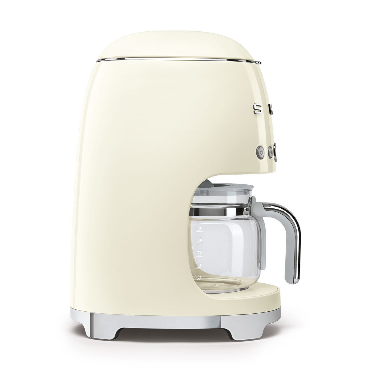 Smeg DCF02CREU Filterkaffeemaschine Creme 50s Style Jubiläumsaktion - 60 Monate Geräteschutz