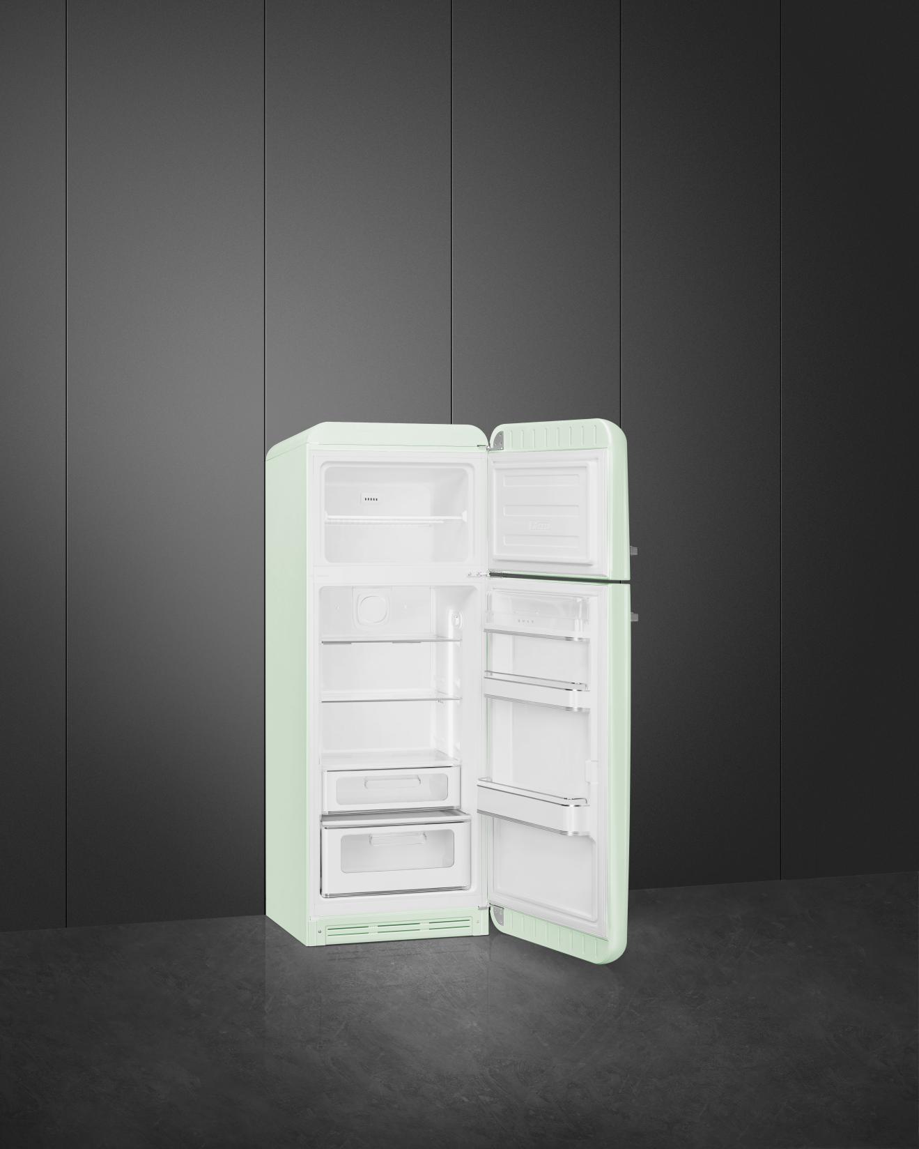 Smeg FAB30RPG5 Kühl-/Gefrierkombination Rechtsanschlag Pastellgrün 50s Style, EEK: D